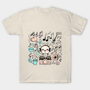 Melody Mayhem: Dive into a World of Musical Adventure T-Shirt